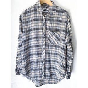 ARITZIA COMMUNITY WITH LINEN OVERSIZED GREY PLAID